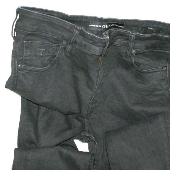 Guess Skinny Black Jeans Size 33 x 32 - Picture 15 of 16